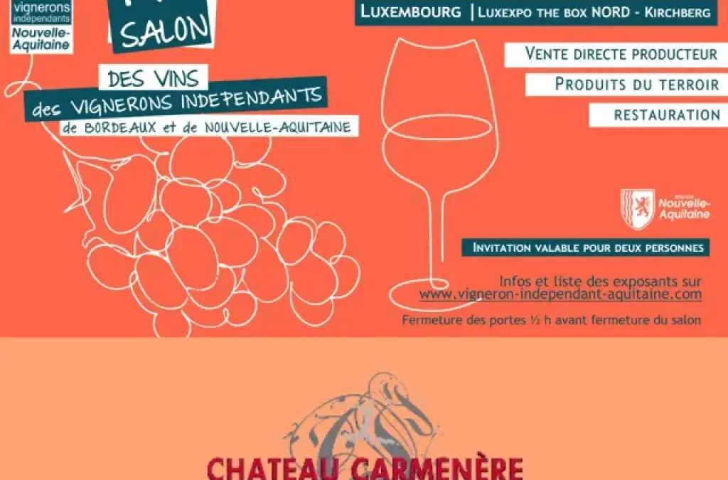 Château Carmenère au Salon des Vignerons Indépendants de Luxembourg